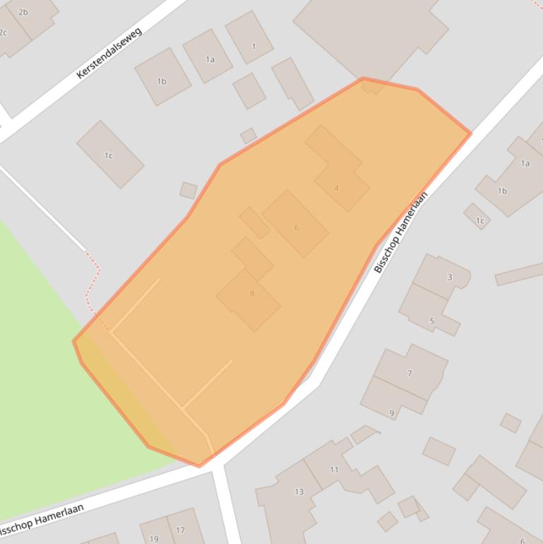 Kaart van postcodegebied 6571BZ.