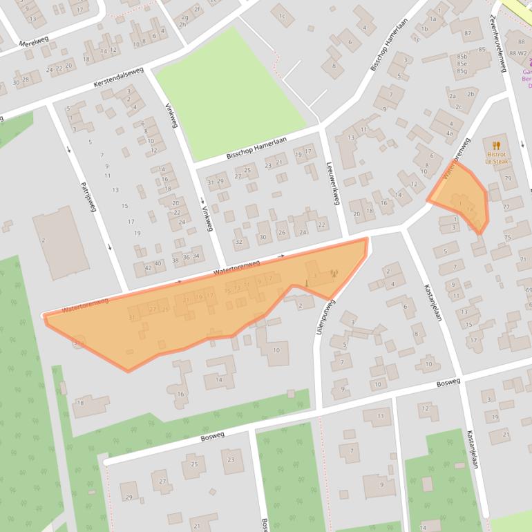 Kaart van postcodegebied 6571CA.