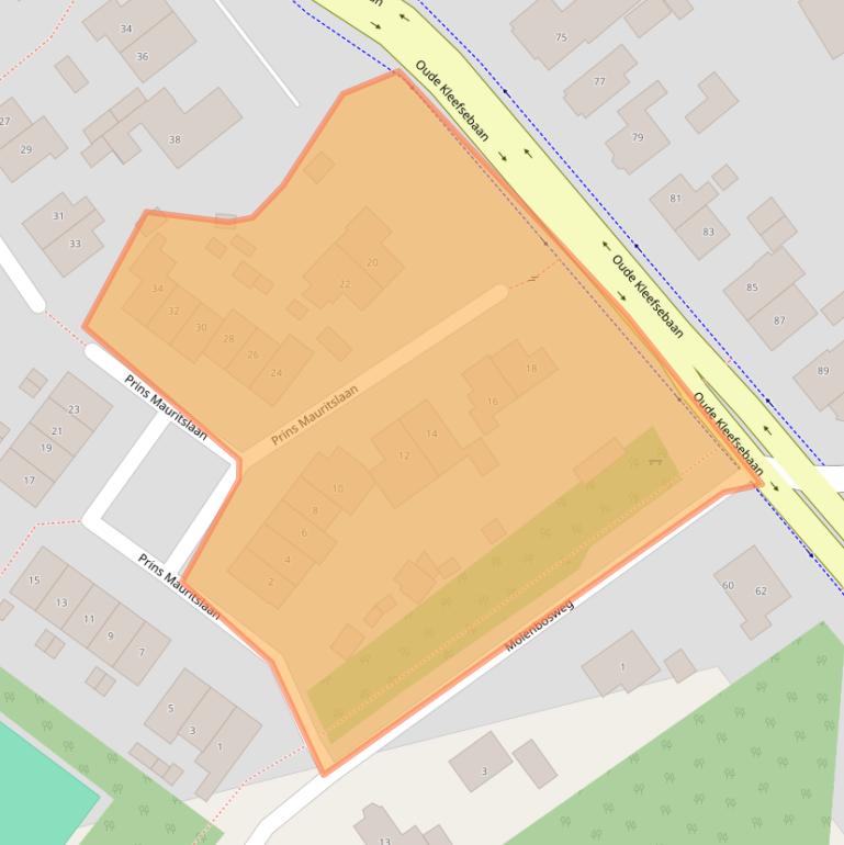 Kaart van postcodegebied 6571CV.