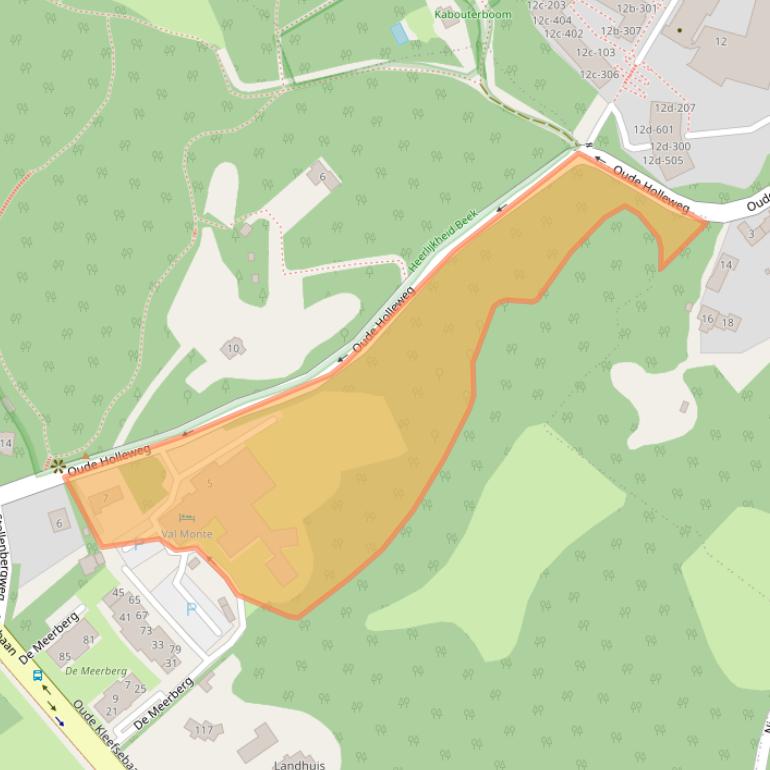 Kaart van postcodegebied 6572AA.