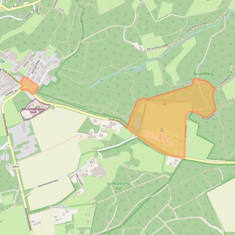 Kaart van postcodegebied 6572AZ.