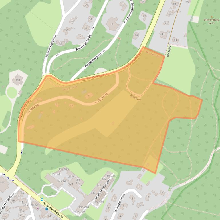 Kaart van postcodegebied 6572BA.