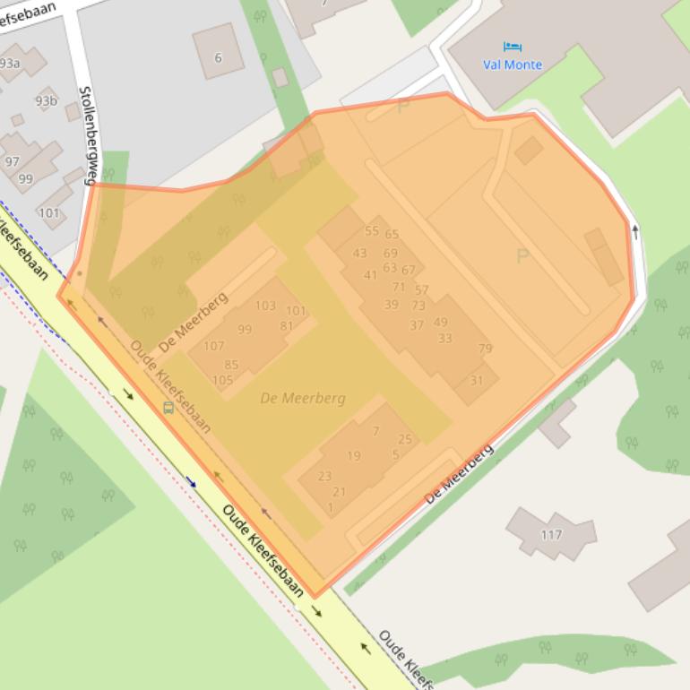 Kaart van postcodegebied 6572CA.