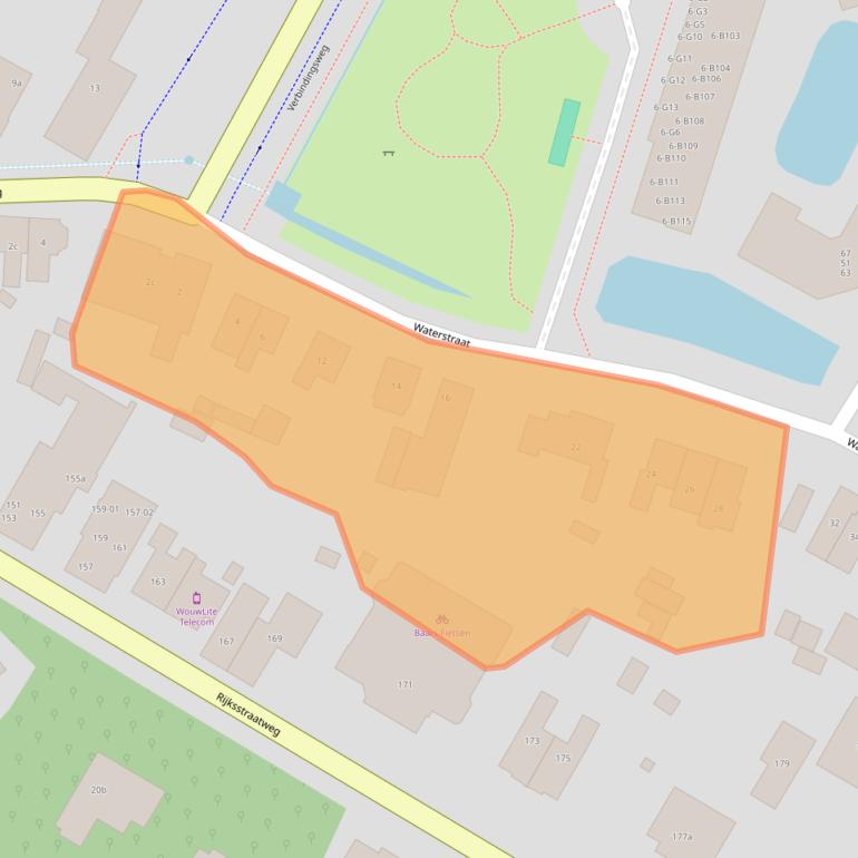 Kaart van postcodegebied 6573AC.