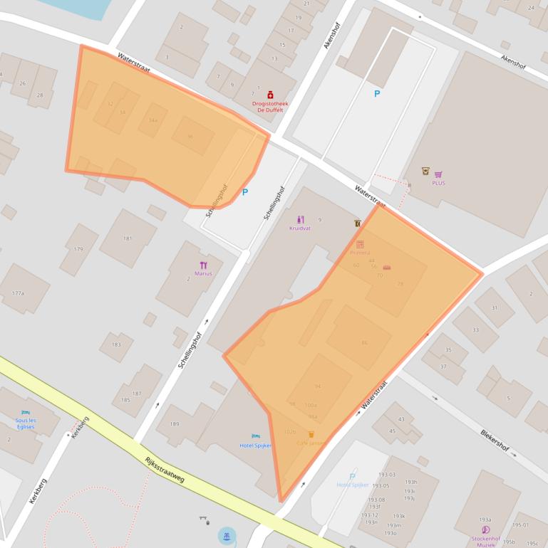 Kaart van postcodegebied 6573AD.