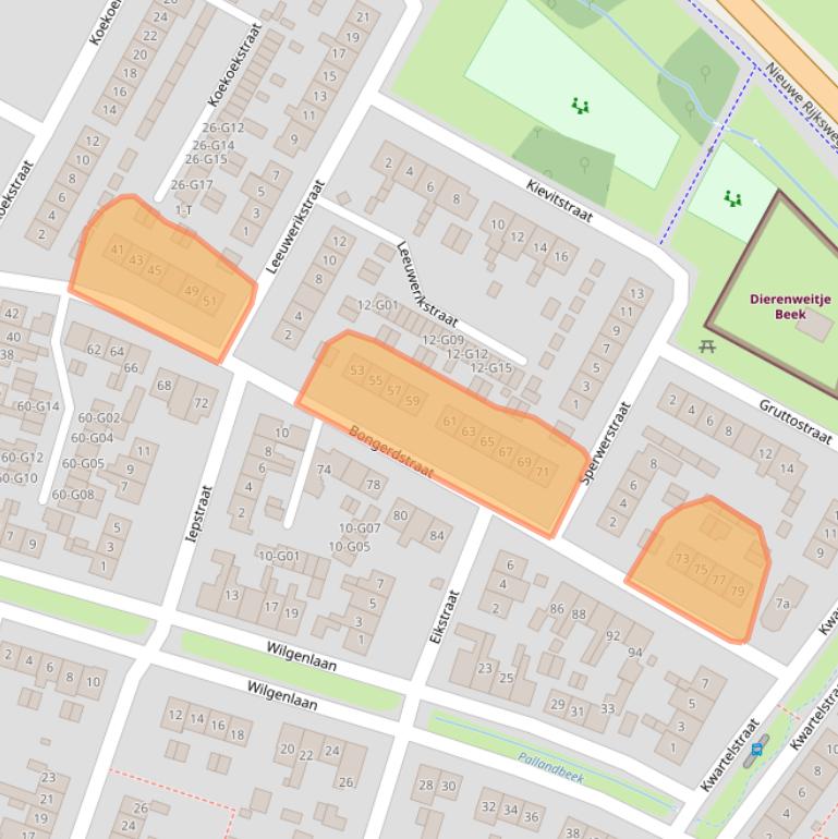 Kaart van postcodegebied 6573AG.