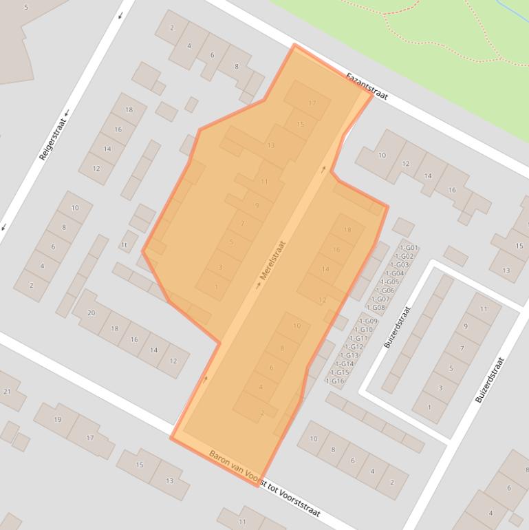 Kaart van postcodegebied 6573AX.