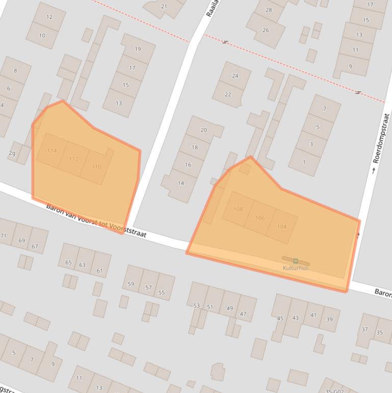 Kaart van postcodegebied 6573BD.