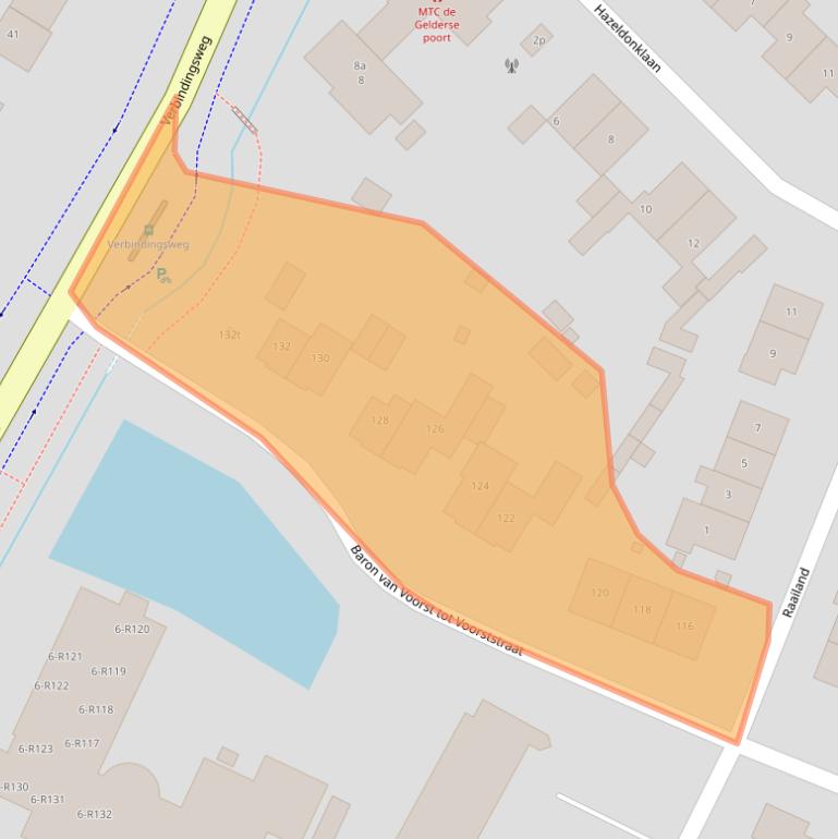 Kaart van postcodegebied 6573BE.