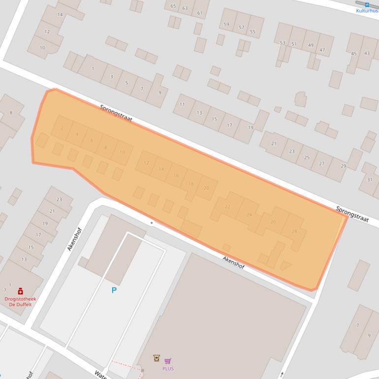 Kaart van postcodegebied 6573BP.