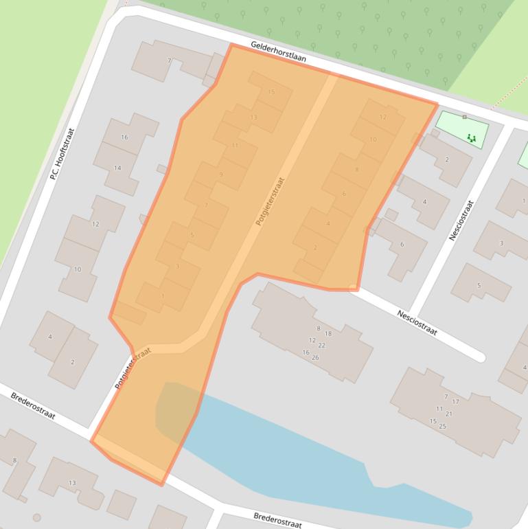 Kaart van postcodegebied 6573CC.