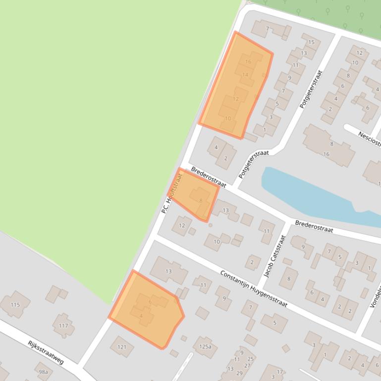 Kaart van postcodegebied 6573CE.