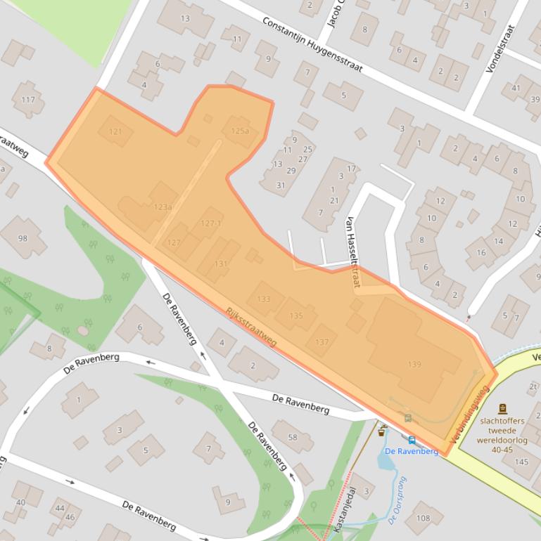 Kaart van postcodegebied 6573CL.