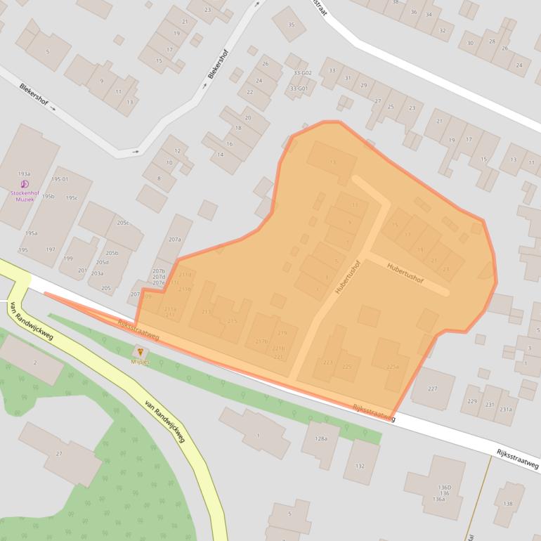 Kaart van postcodegebied 6573CS.