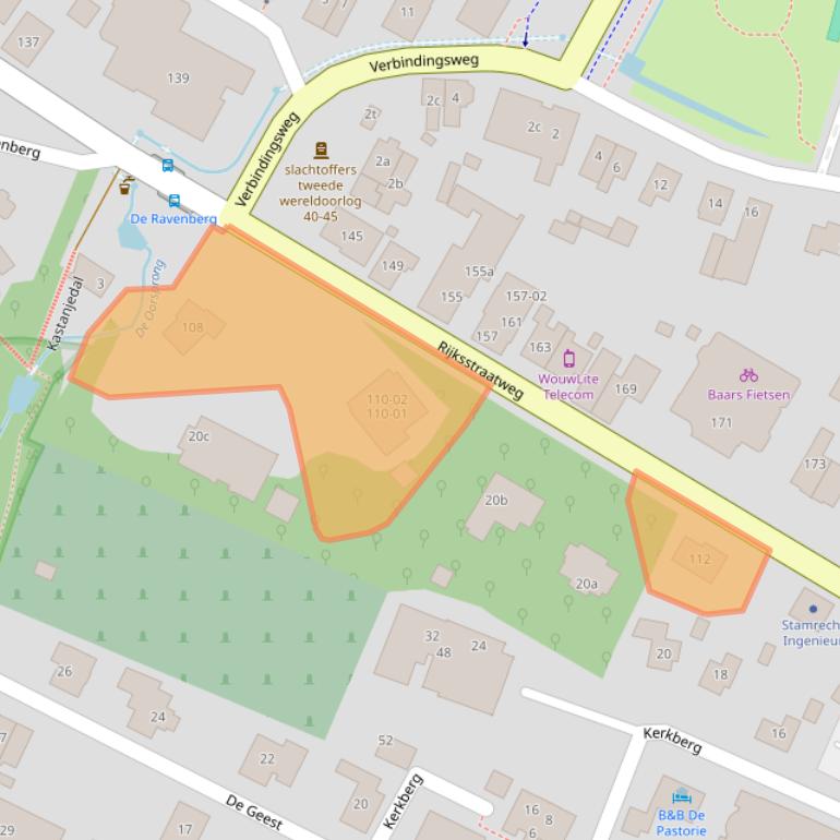 Kaart van postcodegebied 6573DC.