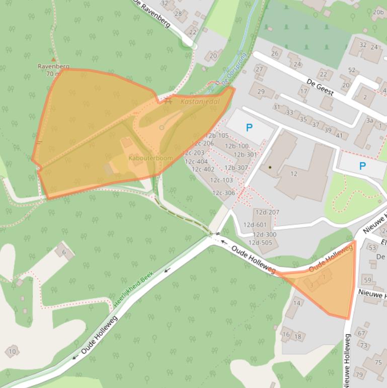 Kaart van postcodegebied 6573DR.