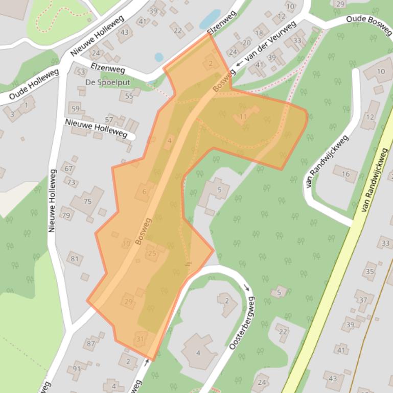 Kaart van postcodegebied 6573EA.