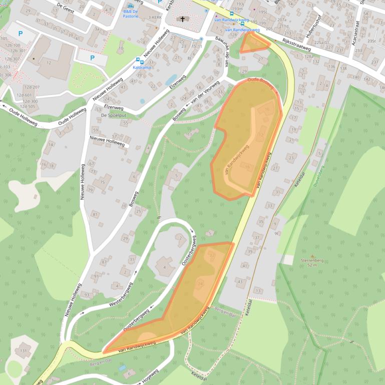 Kaart van postcodegebied 6573EJ.