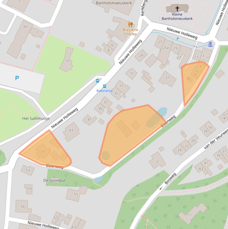 Kaart van postcodegebied 6573EM.