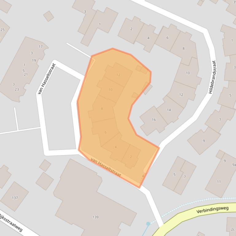 Kaart van postcodegebied 6573GD.