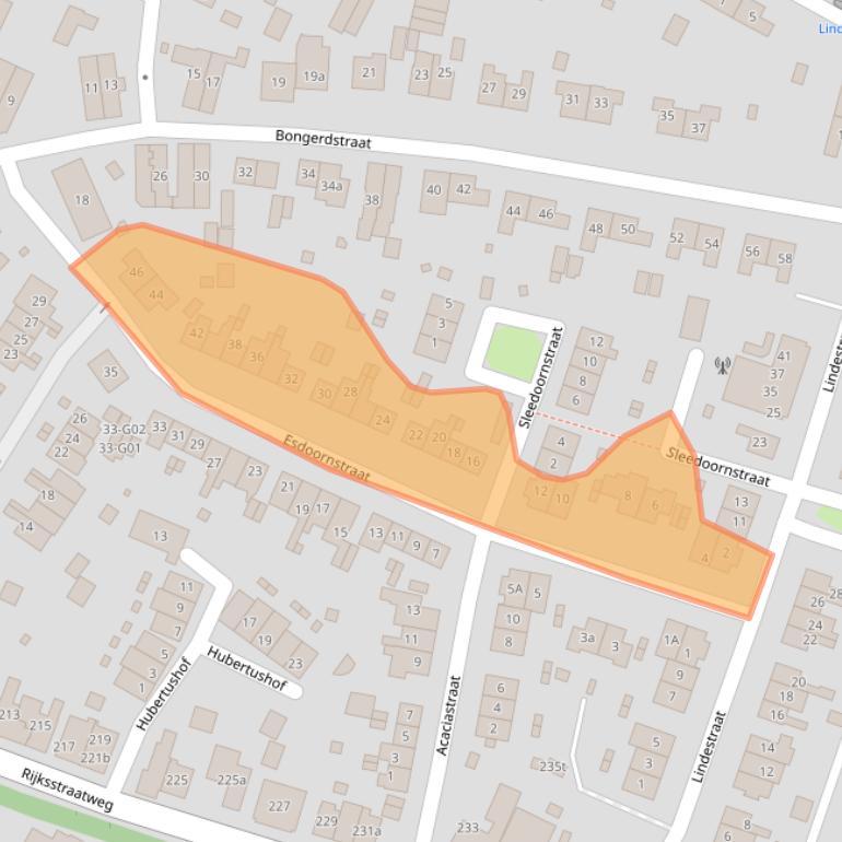 Kaart van postcodegebied 6573WX.