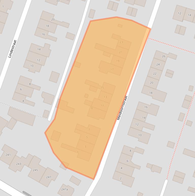 Kaart van postcodegebied 6573XD.