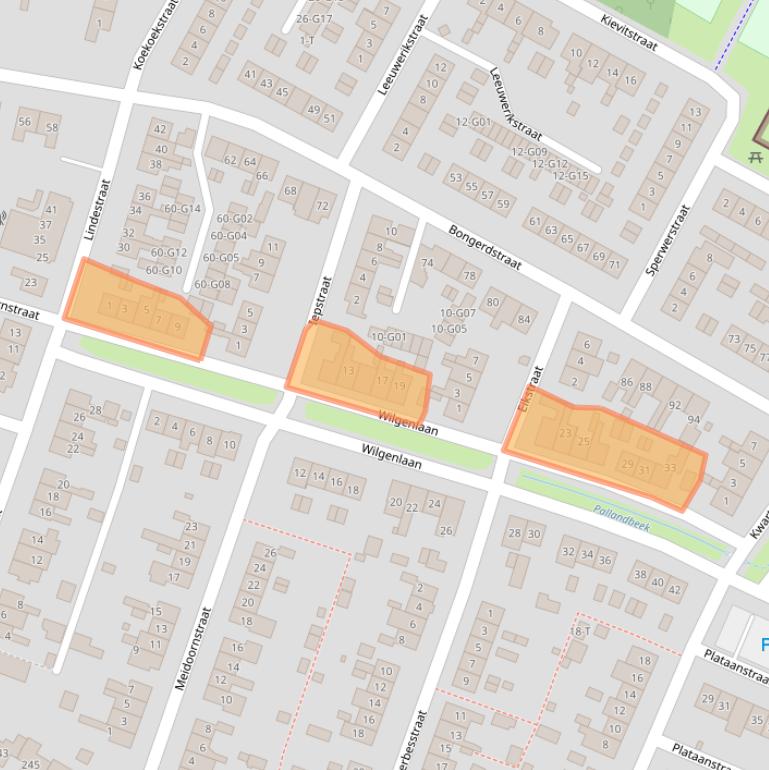 Kaart van postcodegebied 6573XH.