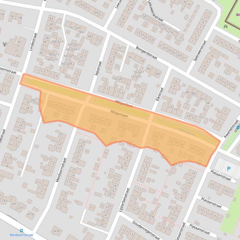 Kaart van postcodegebied 6573XJ.