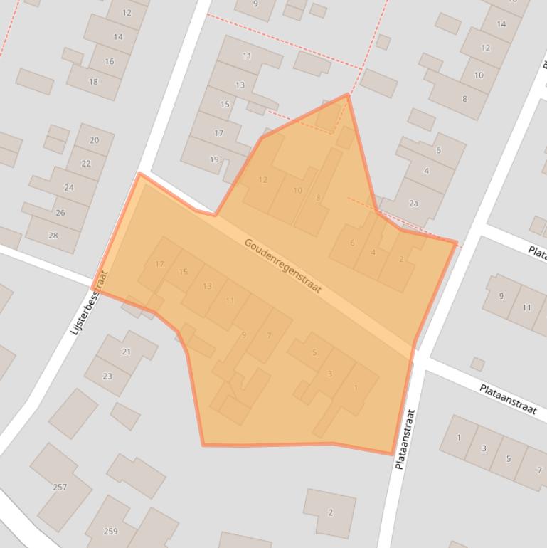 Kaart van postcodegebied 6573XN.