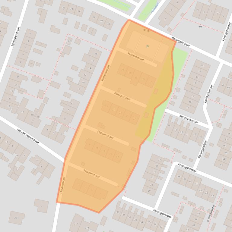 Kaart van postcodegebied 6573XP.