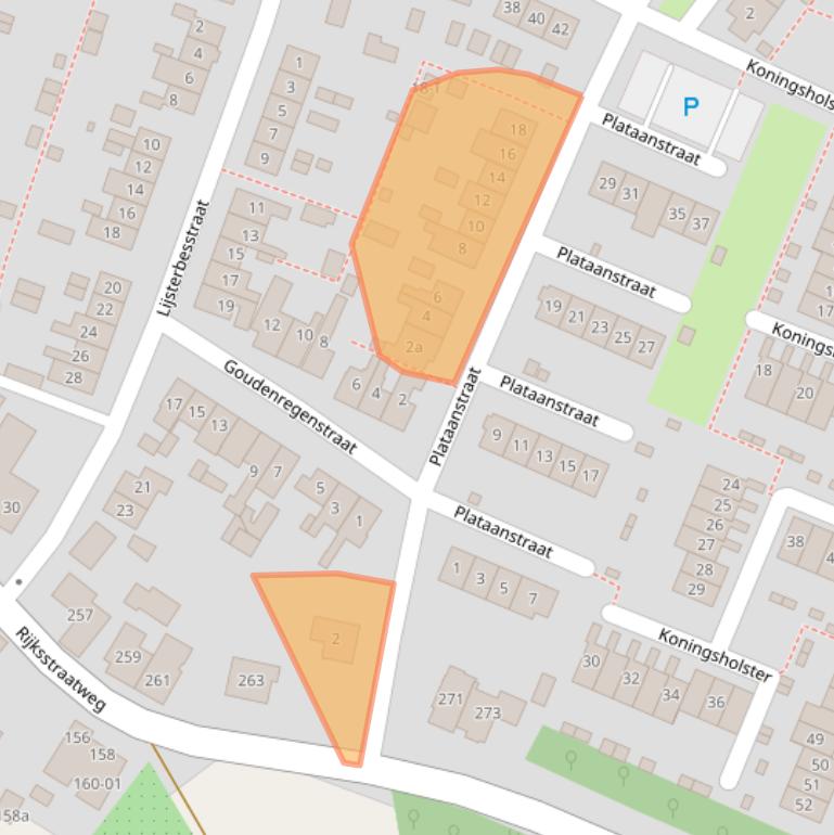 Kaart van postcodegebied 6573XR.