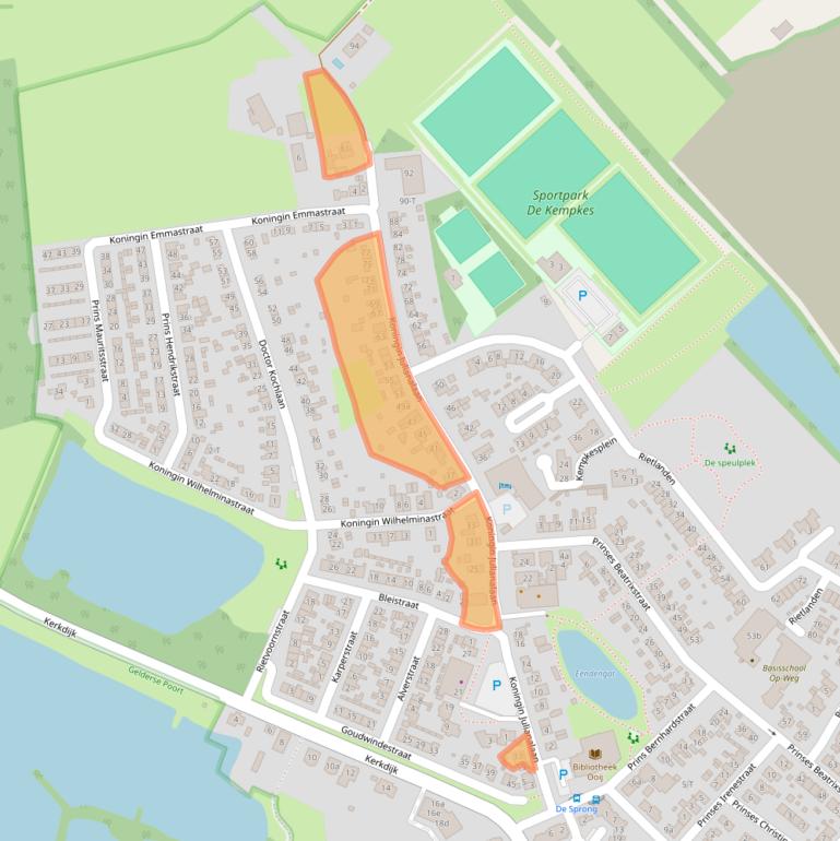 Kaart van postcodegebied 6576AP.