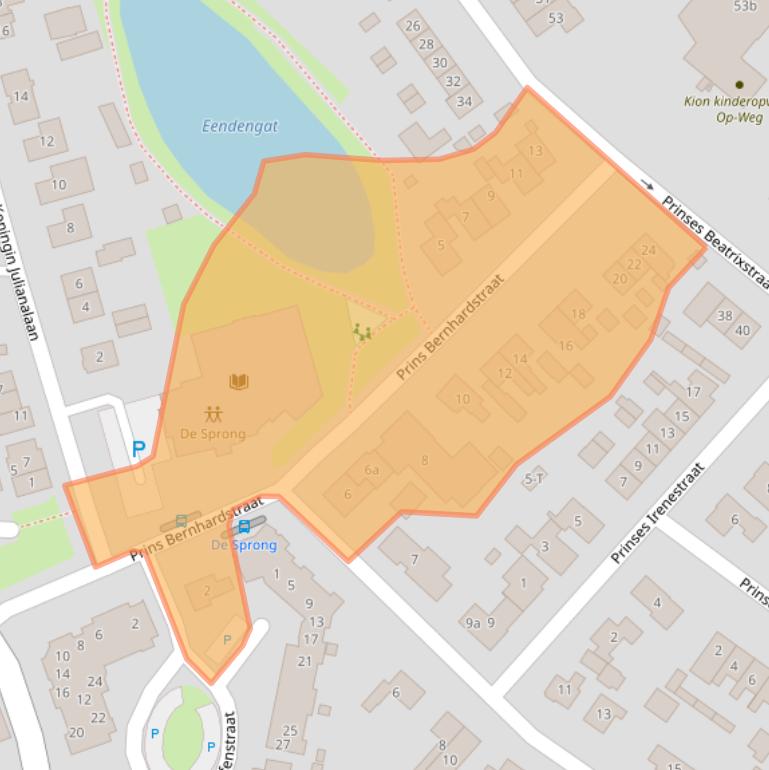 Kaart van postcodegebied 6576BB.