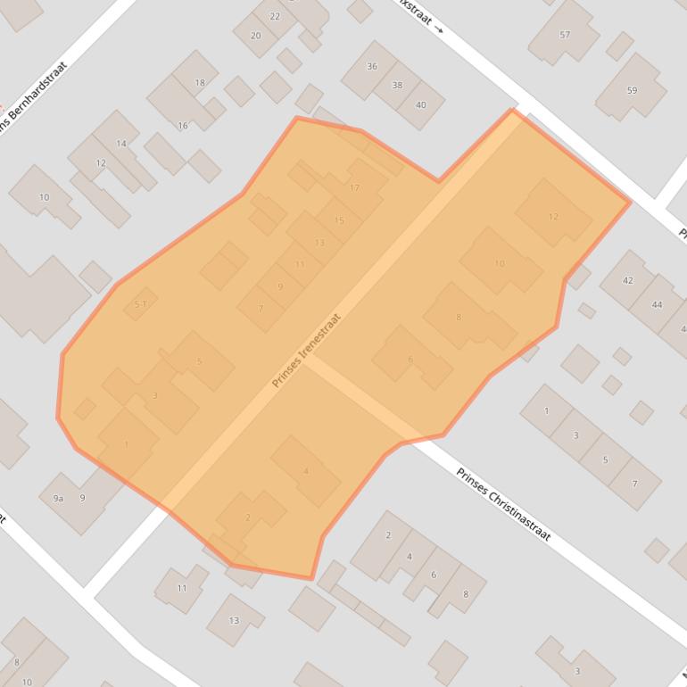 Kaart van postcodegebied 6576BC.