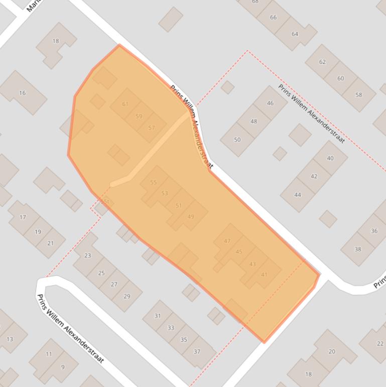 Kaart van postcodegebied 6576BL.