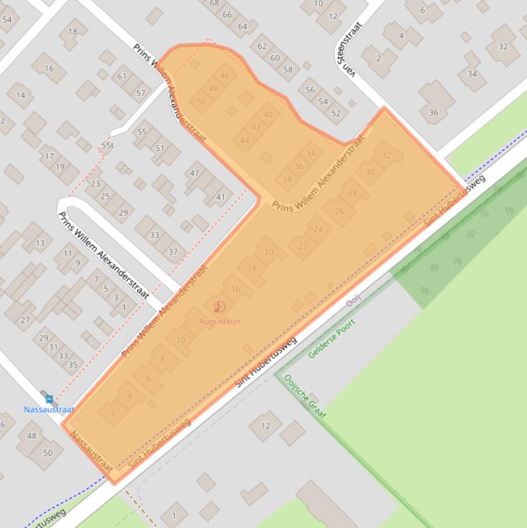 Kaart van postcodegebied 6576BM.