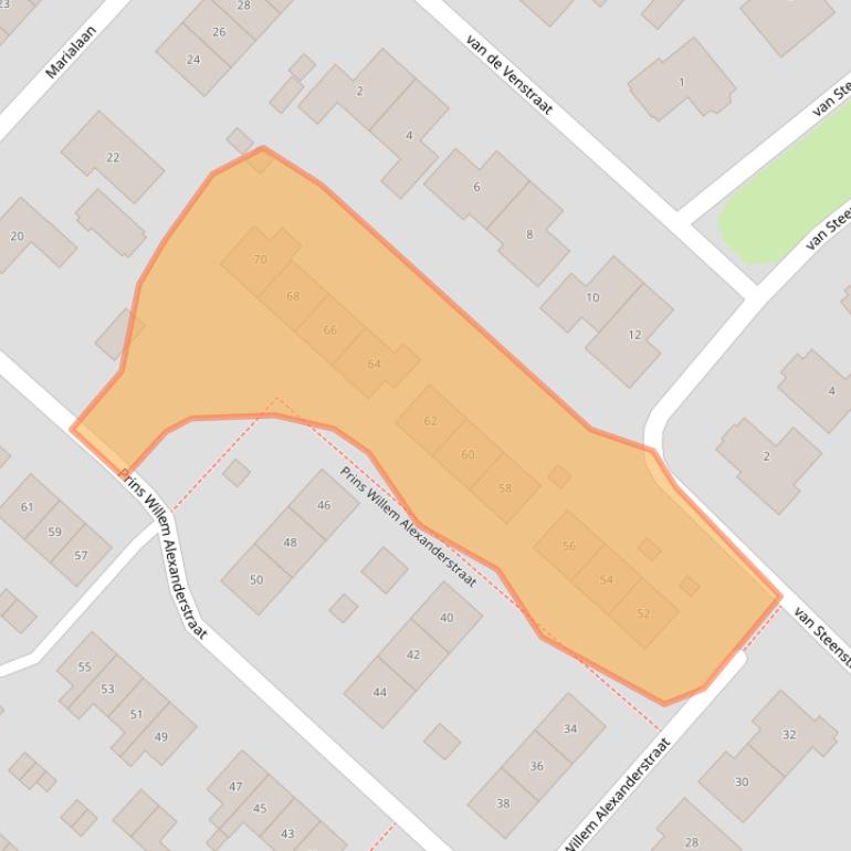 Kaart van postcodegebied 6576BN.