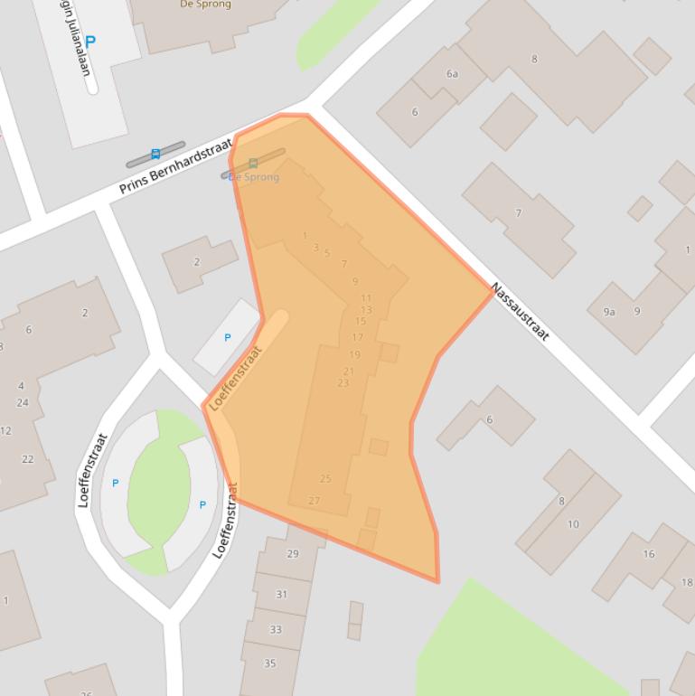 Kaart van postcodegebied 6576DS.