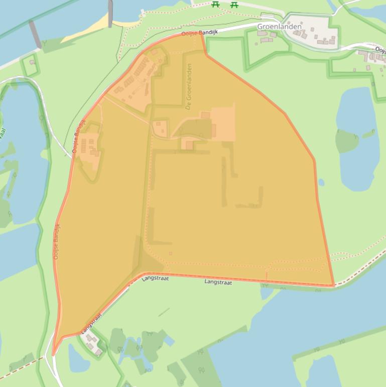 Kaart van postcodegebied 6576JE.