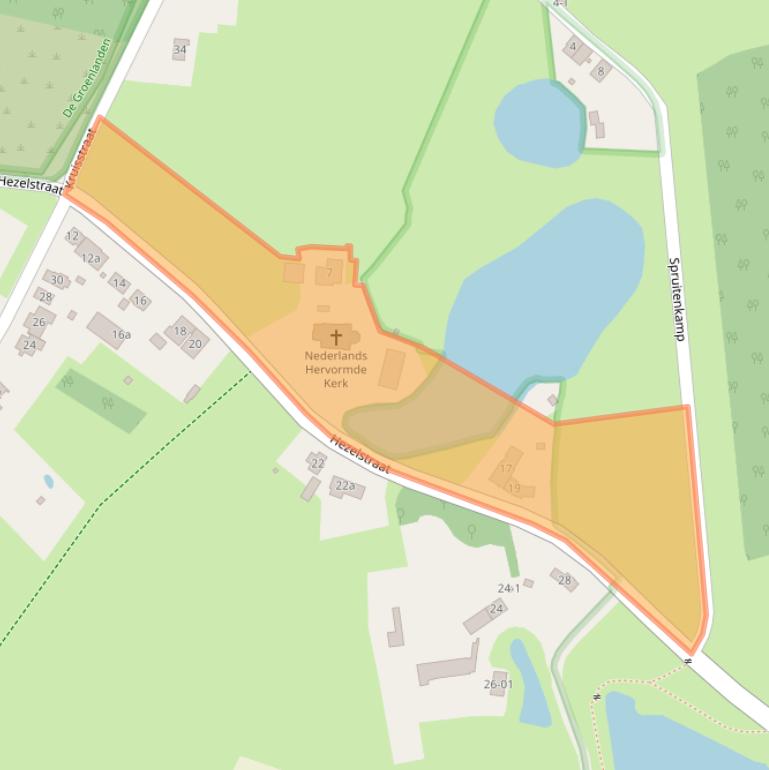 Kaart van postcodegebied 6576JL.