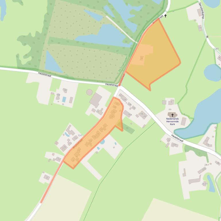 Kaart van postcodegebied 6576JS.