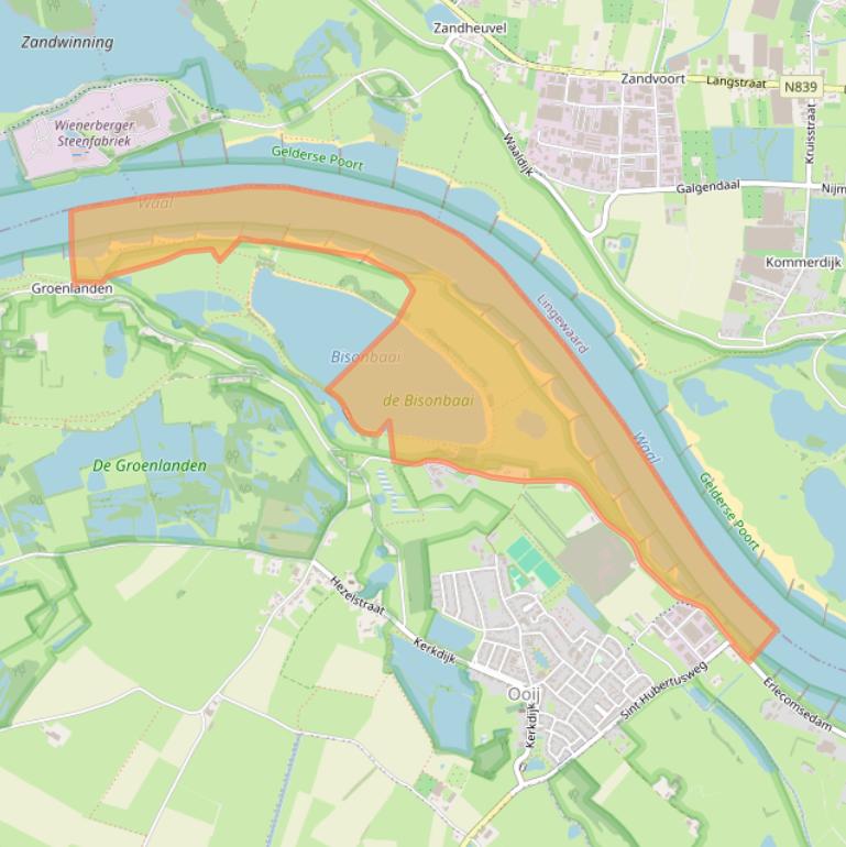 Kaart van postcodegebied 6576JV.