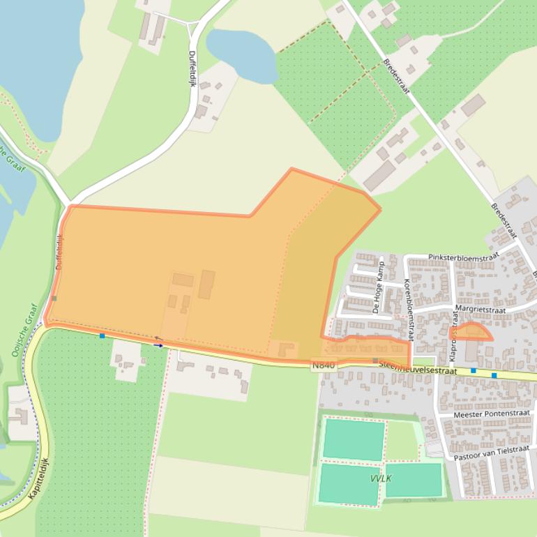 Kaart van postcodegebied 6578AA.