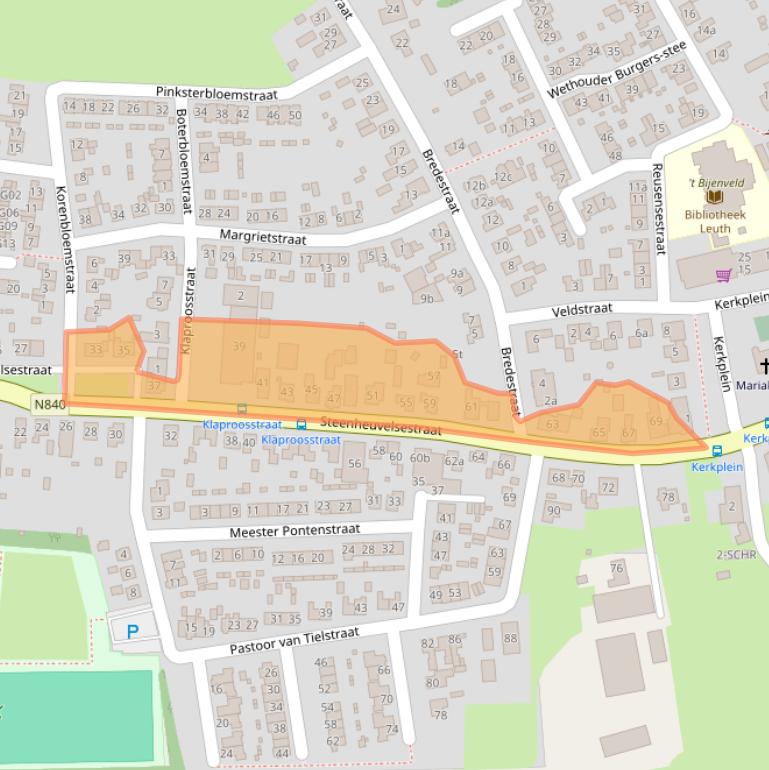 Kaart van postcodegebied 6578AB.