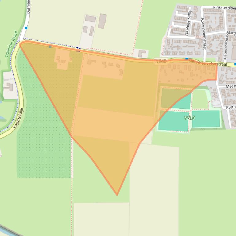 Kaart van postcodegebied 6578AC.