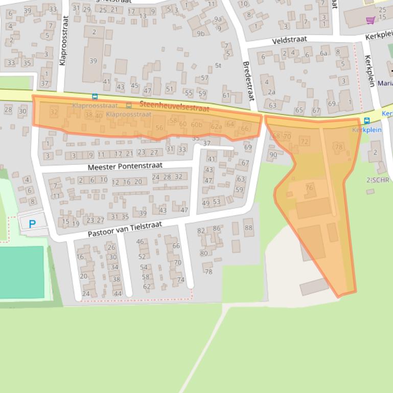 Kaart van postcodegebied 6578AD.