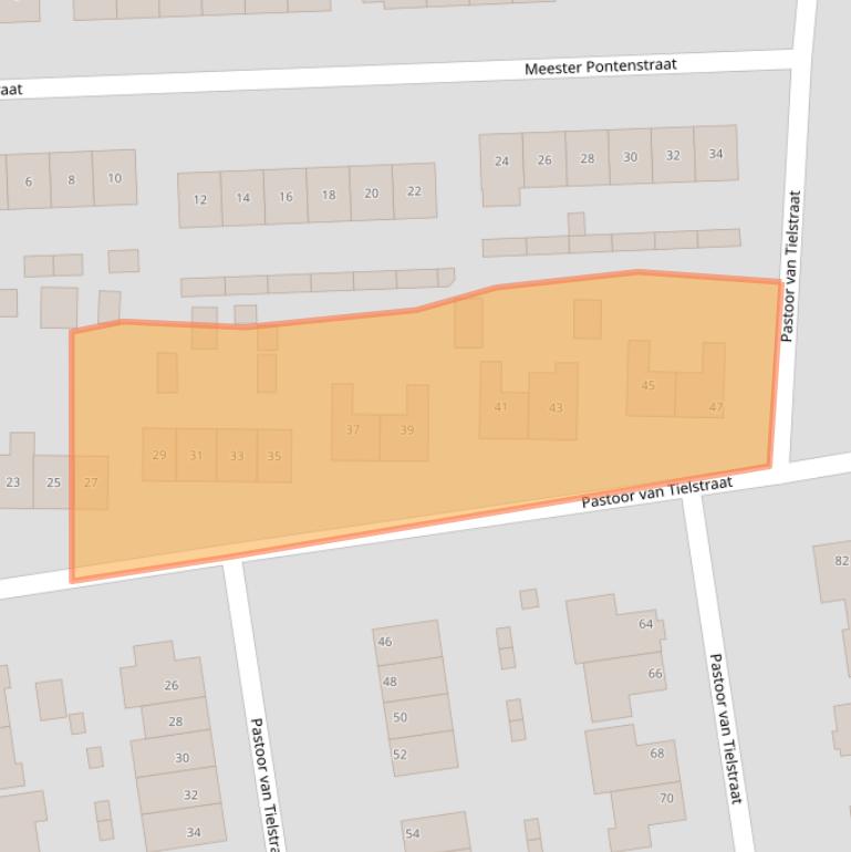 Kaart van postcodegebied 6578AJ.