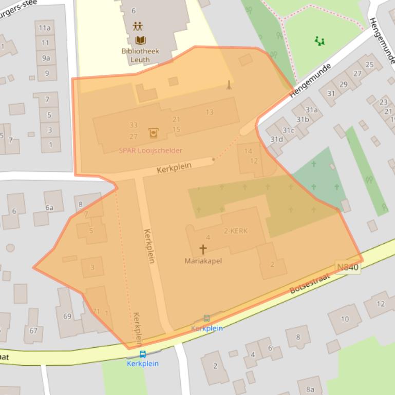 Kaart van postcodegebied 6578AN.