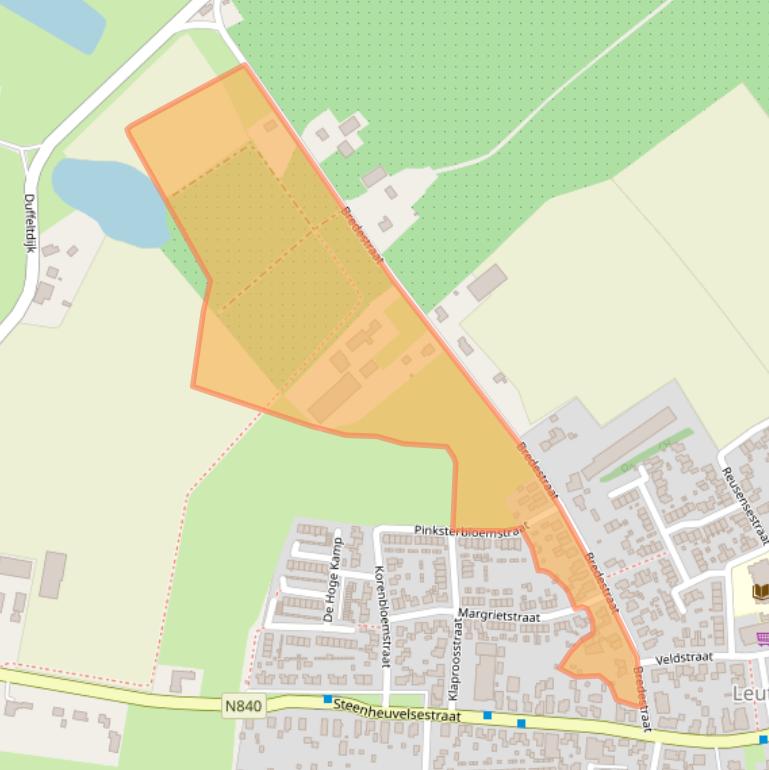 Kaart van postcodegebied 6578AT.