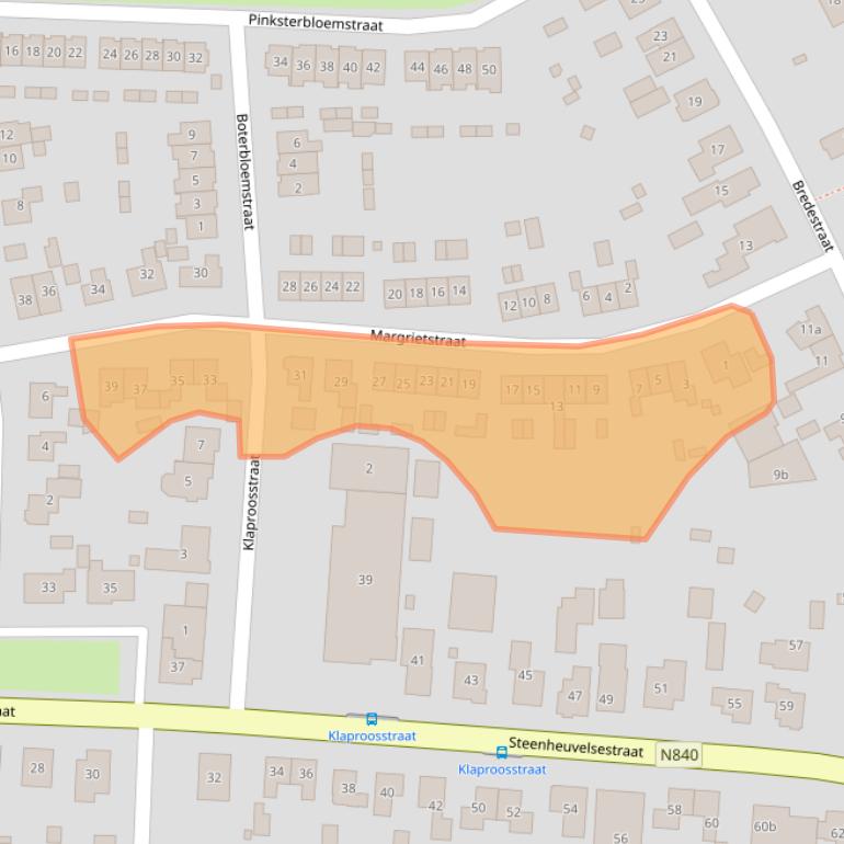 Kaart van postcodegebied 6578AW.